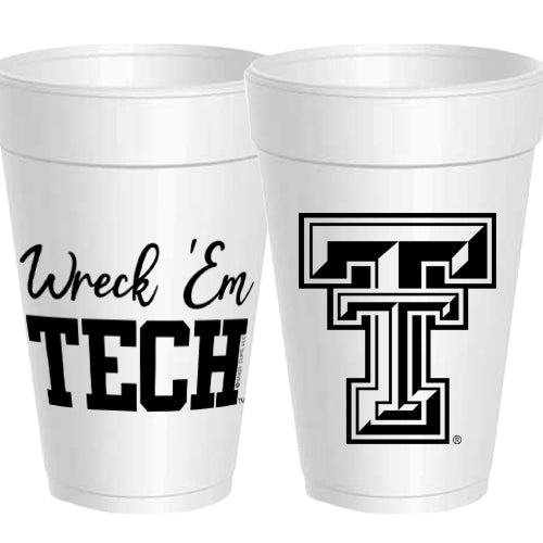 Texas Tech 16 oz. styrofoam cups – Paddle Tramps