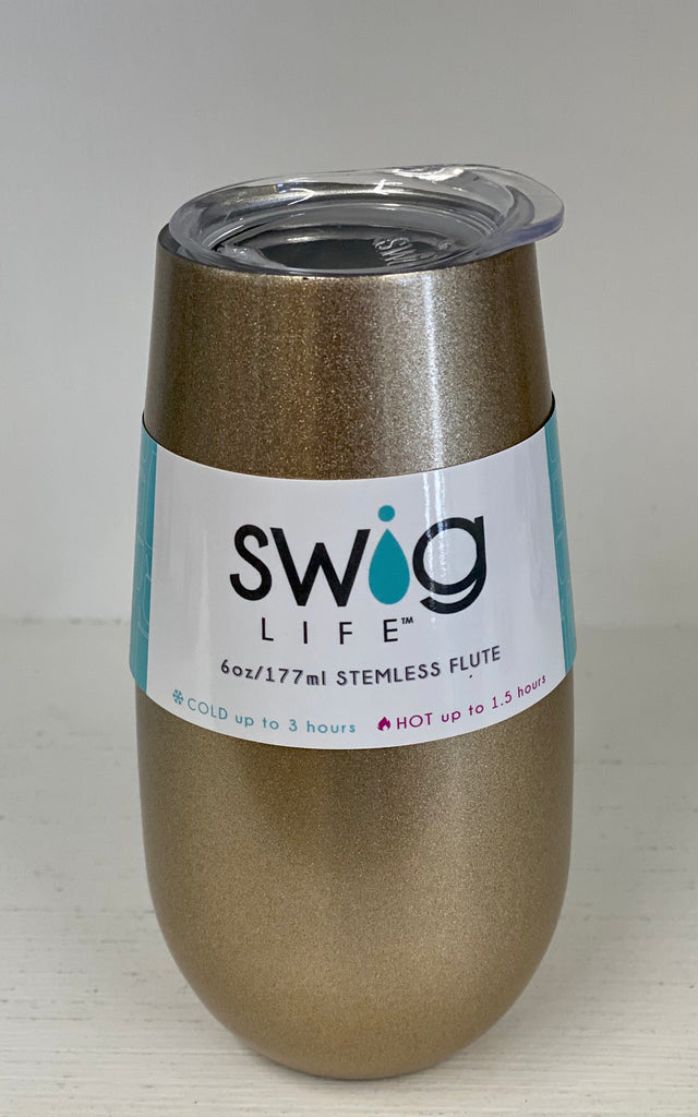 Swig Life 6oz Stemless Champagne Flute with Lid