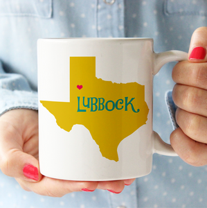 Lubbock Texas State Mug